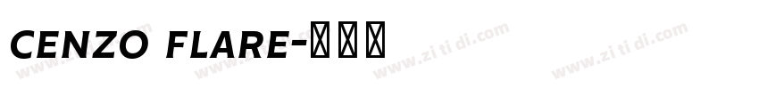 cenzo flare字体转换